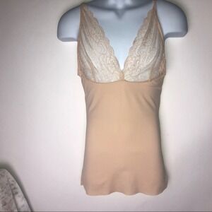 Body Beautiful‎ Shapewear Chemis XL/TG Beige Lace Sexy